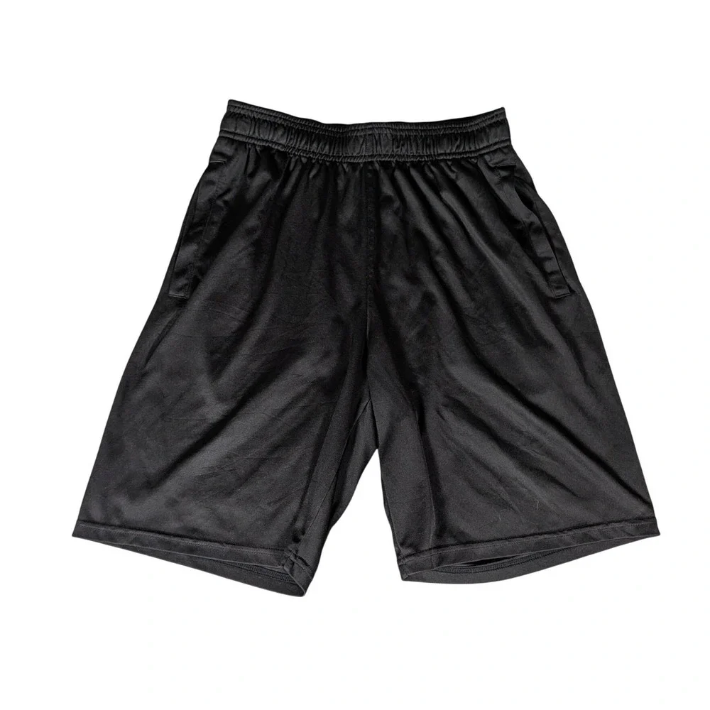 Champion Mens Black Athletic Basketball‎ Training Shorts Elastic Waist Pocket M